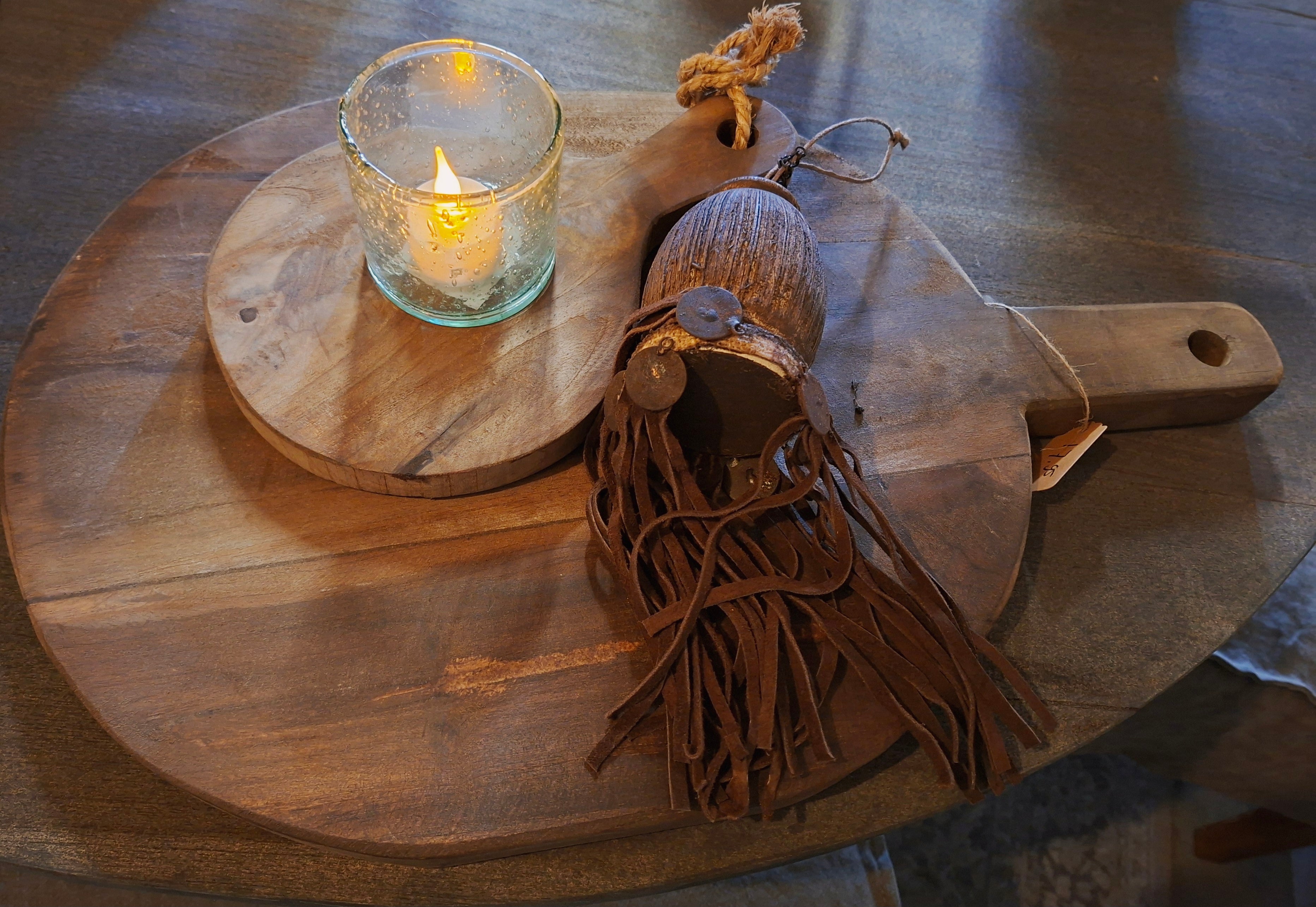 Houten plank met handvat