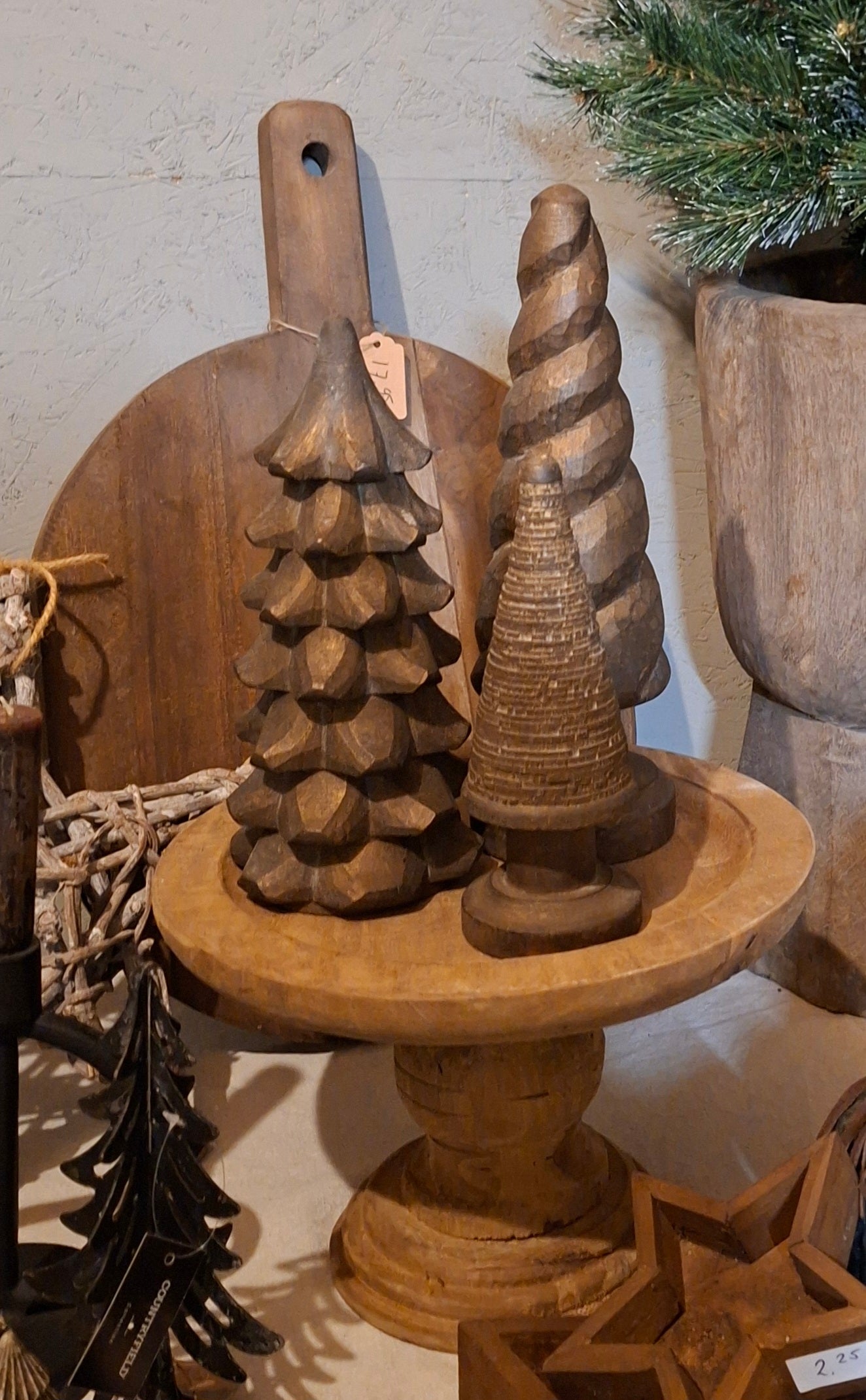 Diverse Houten Kerstbomen