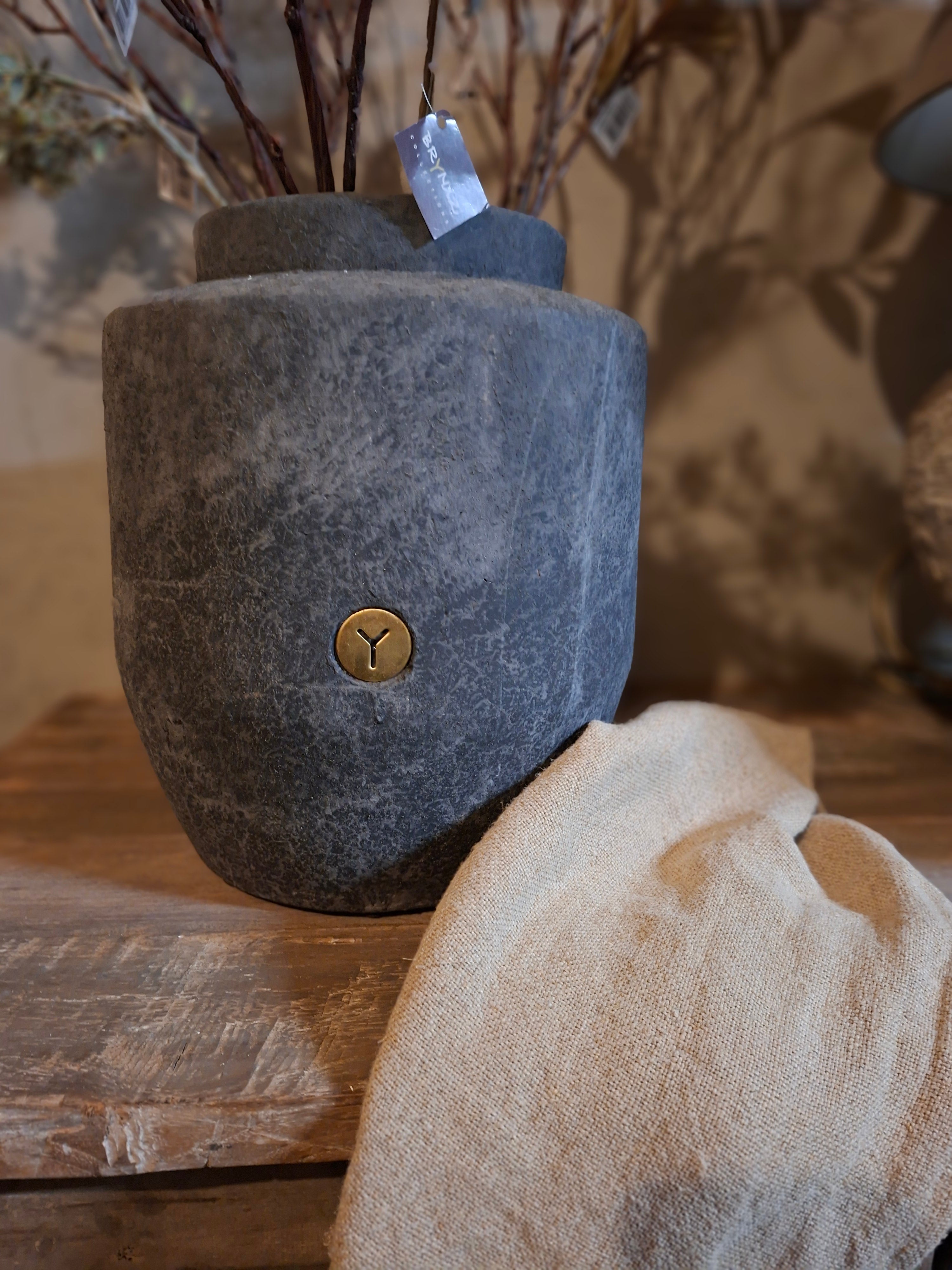 Donker grijze pot Brynxz