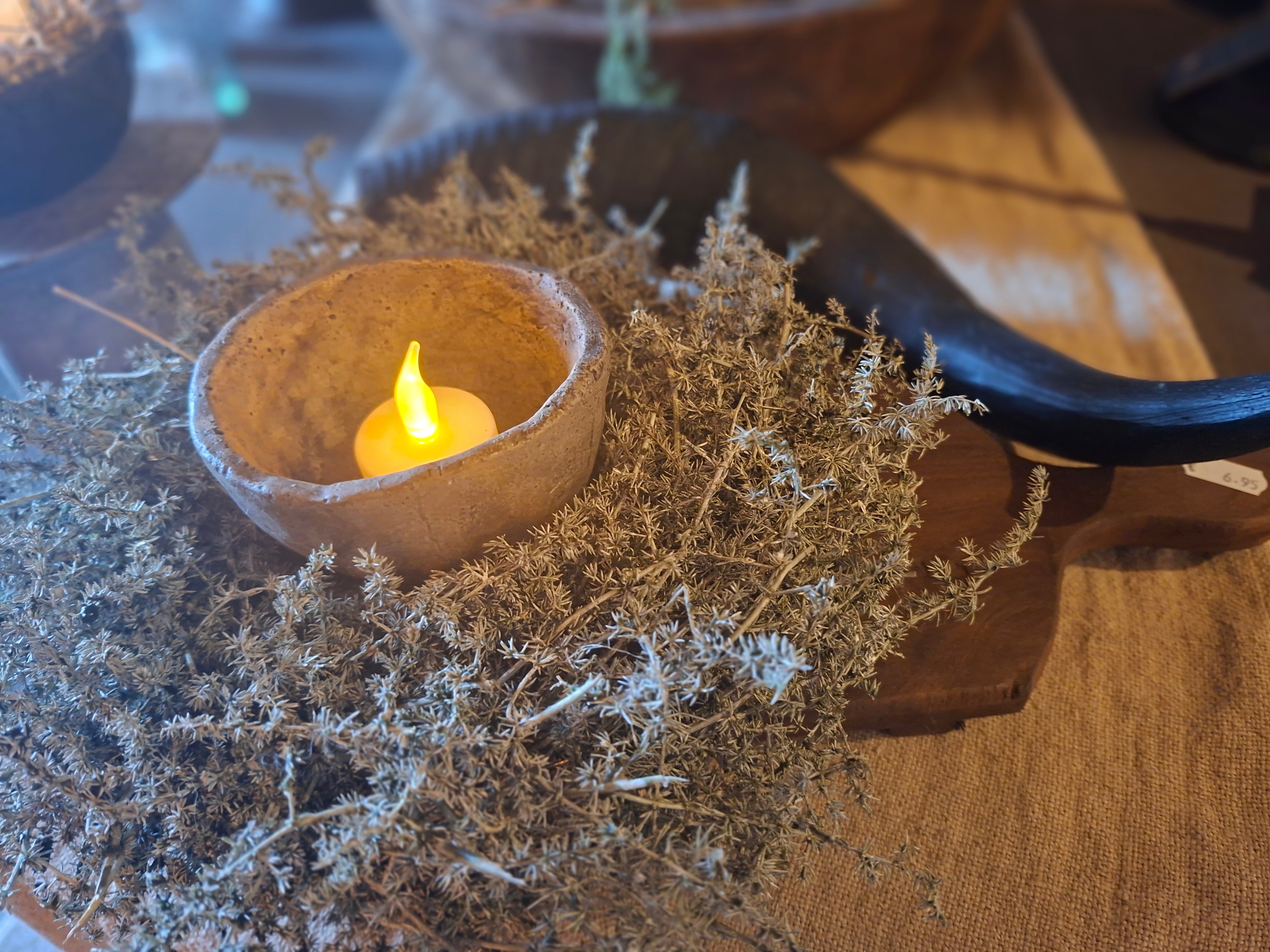 Asparagus wax krans 30cm