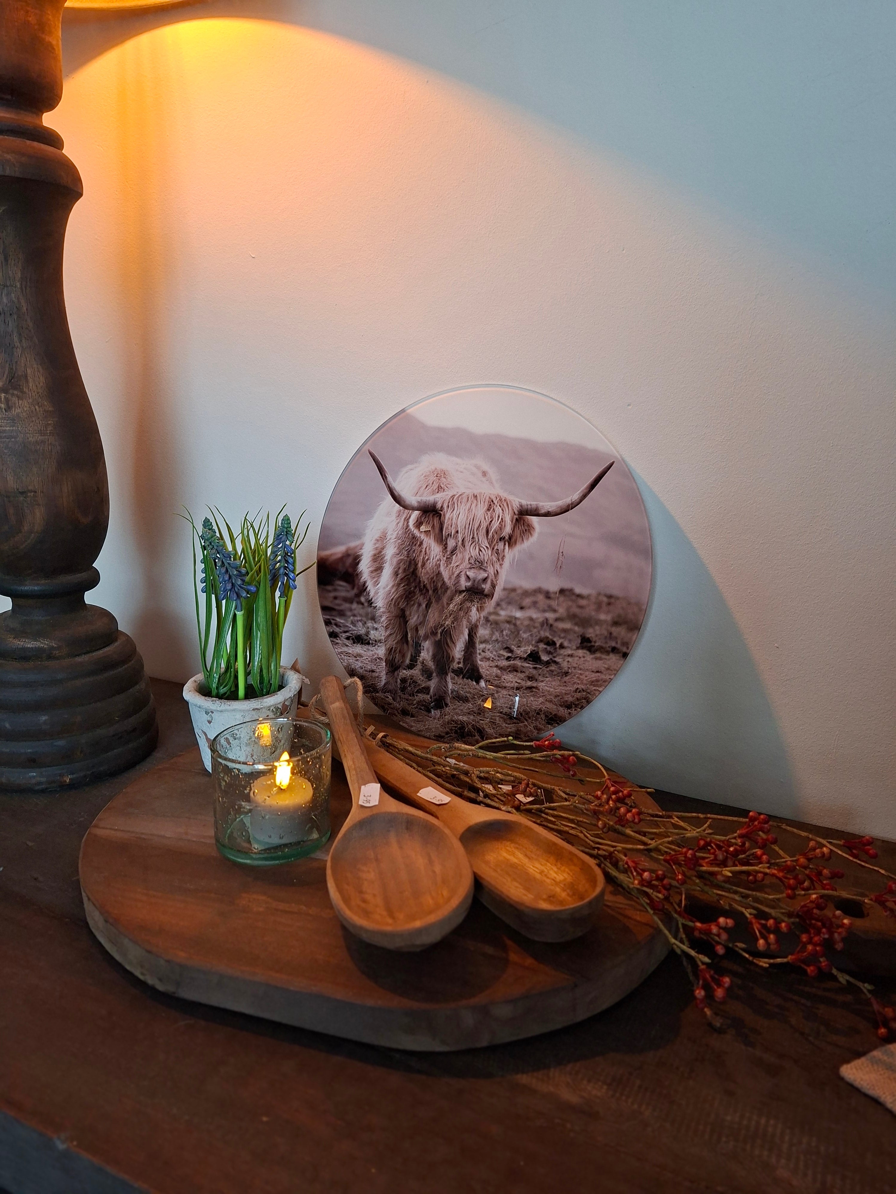 Ronde glazen afbeelding