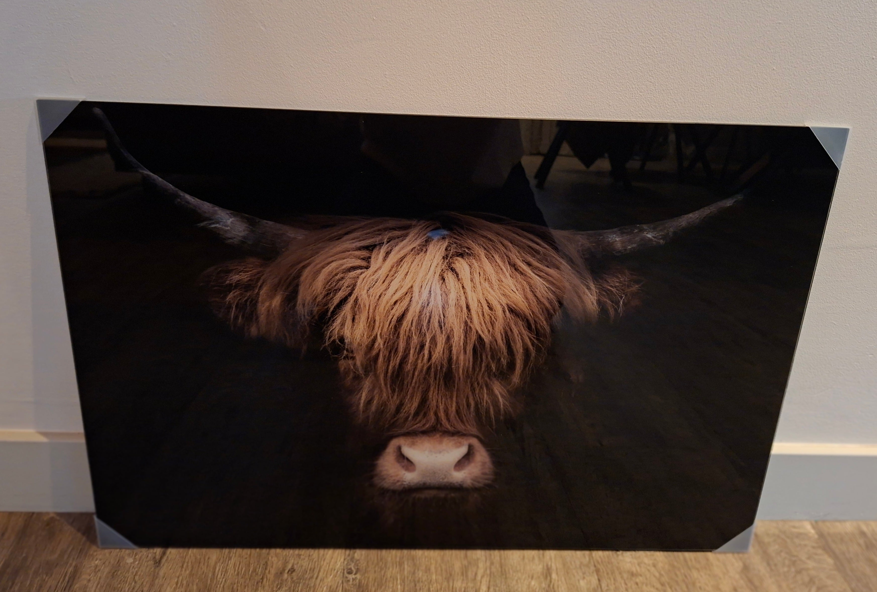 Glazen wanddecoratie