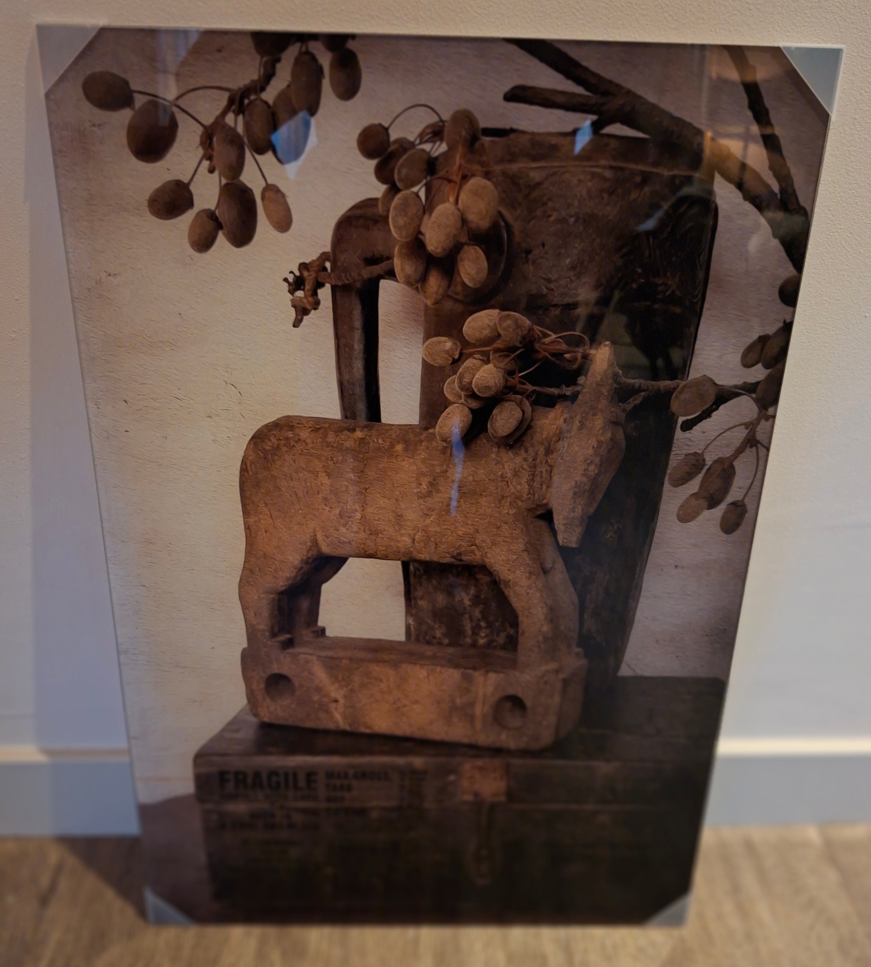 Glazen wanddecoratie