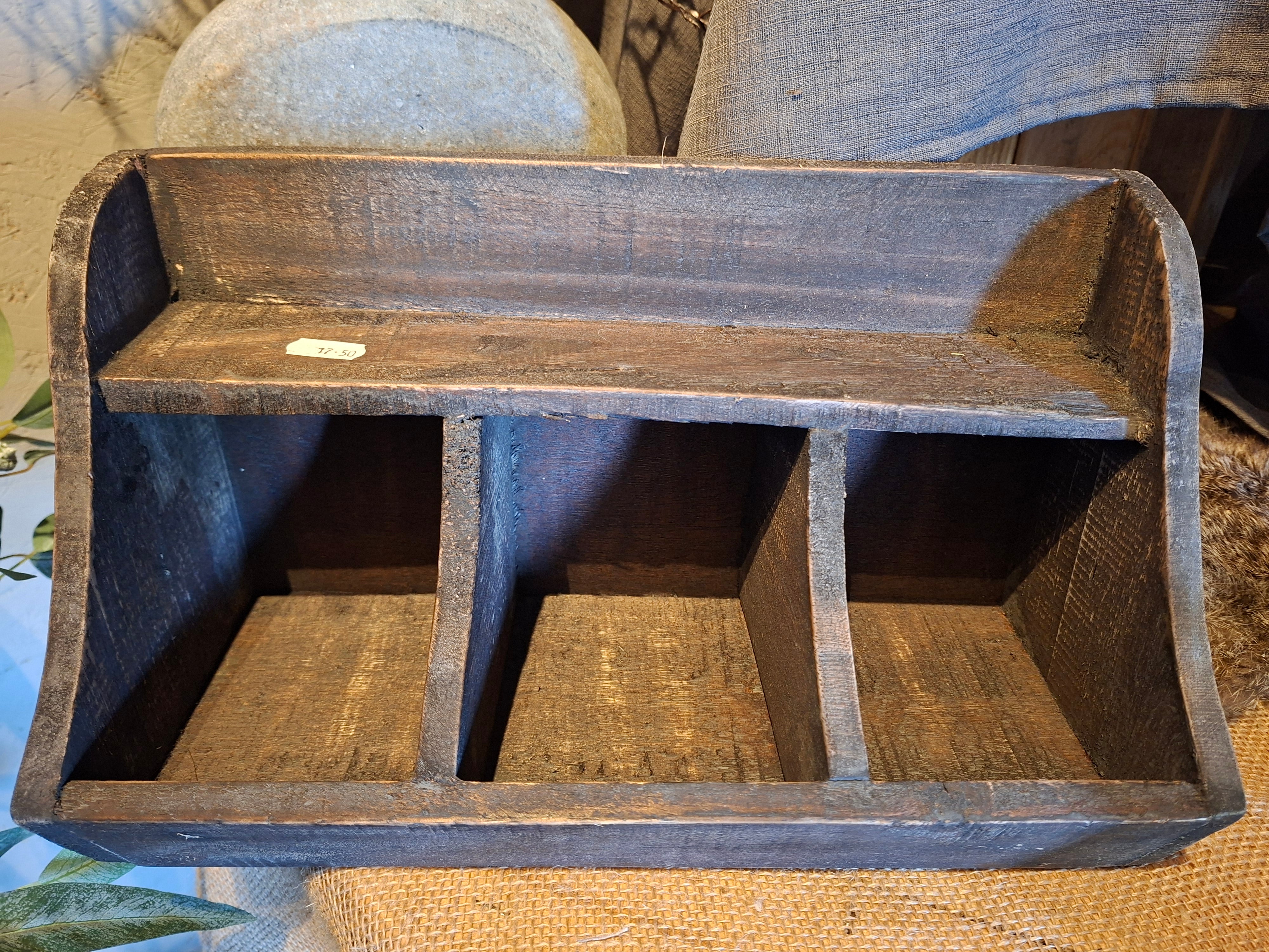 Houten gruttersbak klein