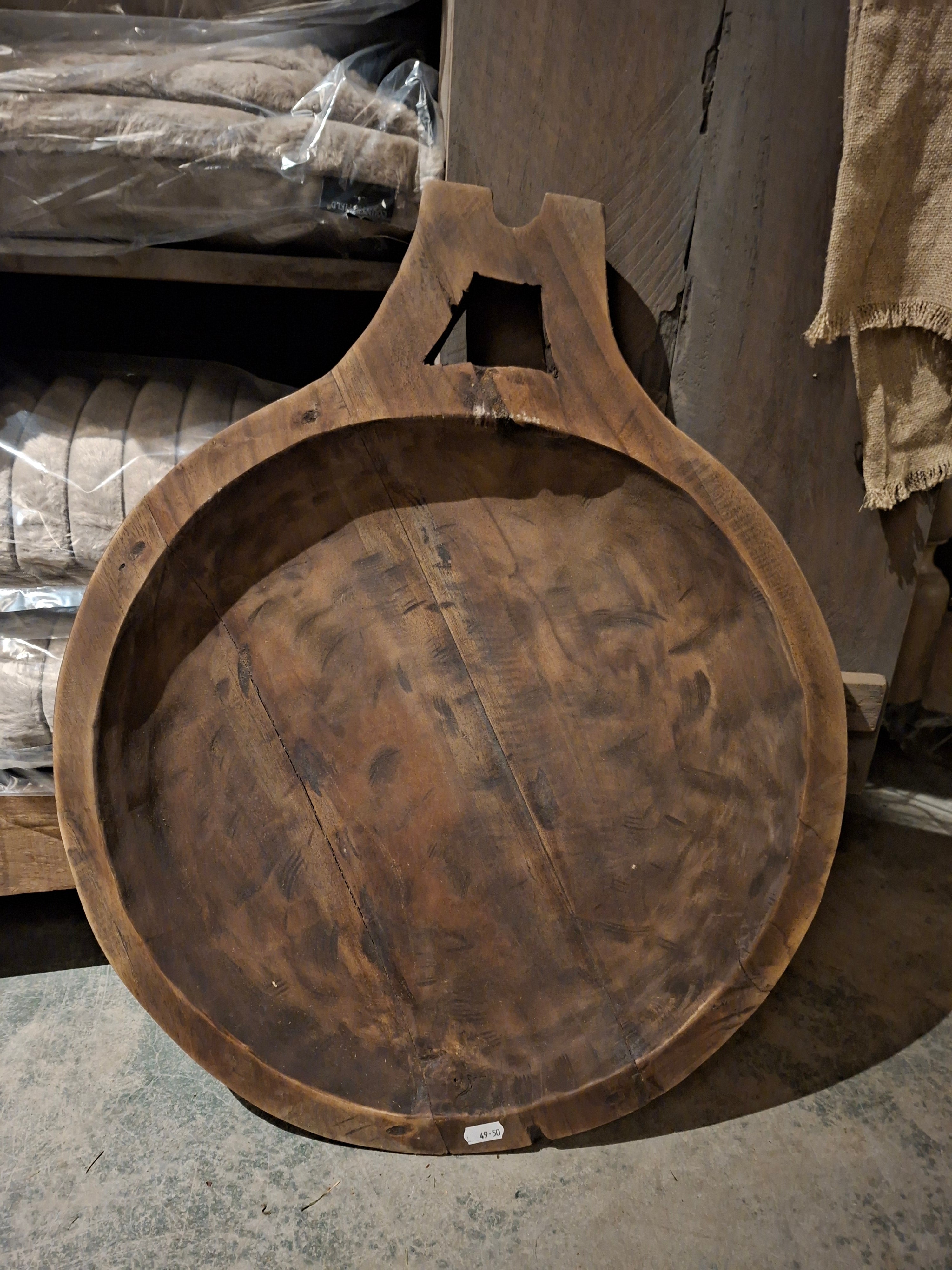 Grote houten schaal Aura Peeperkorn