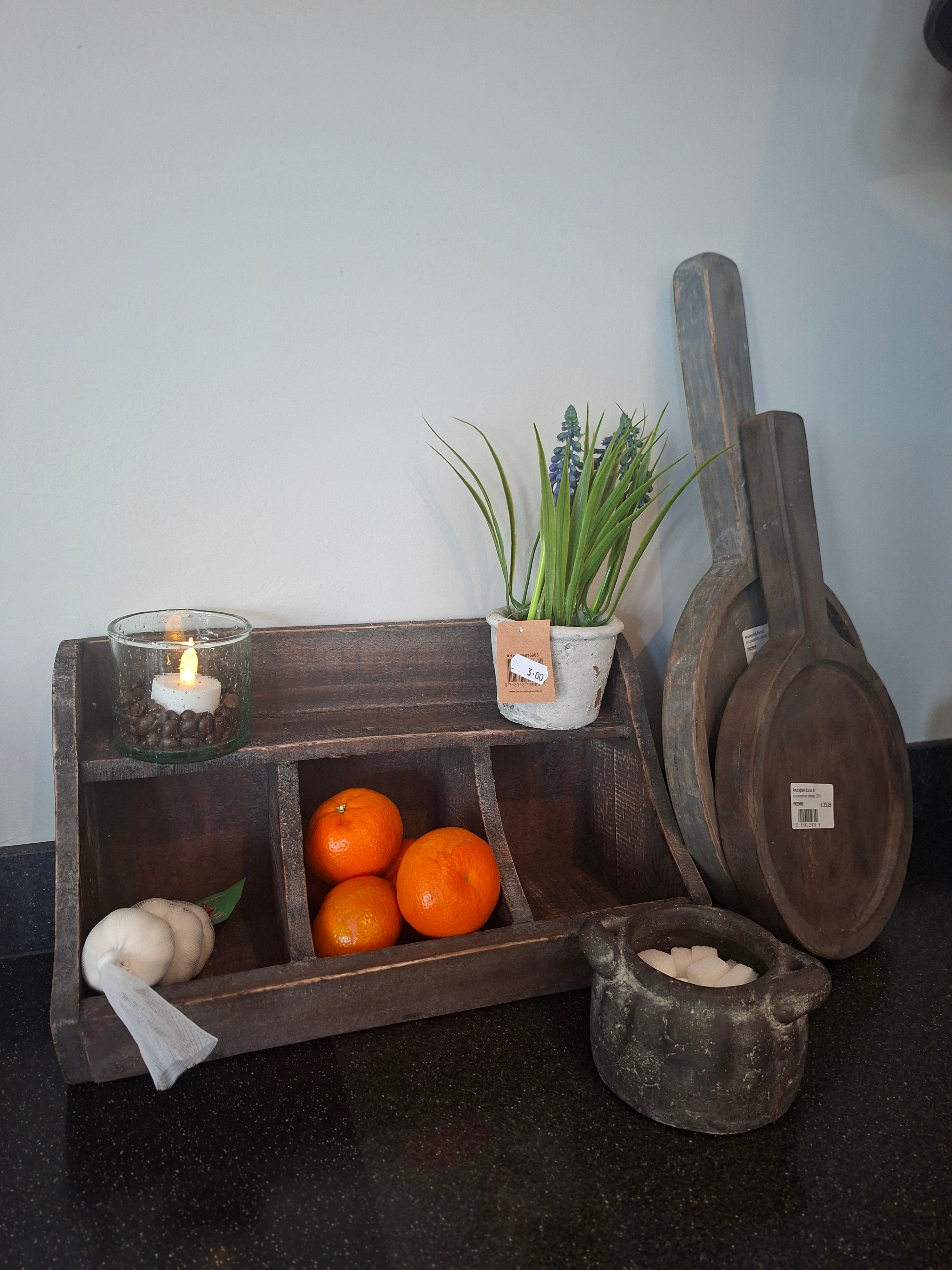 Houten gruttersbak klein