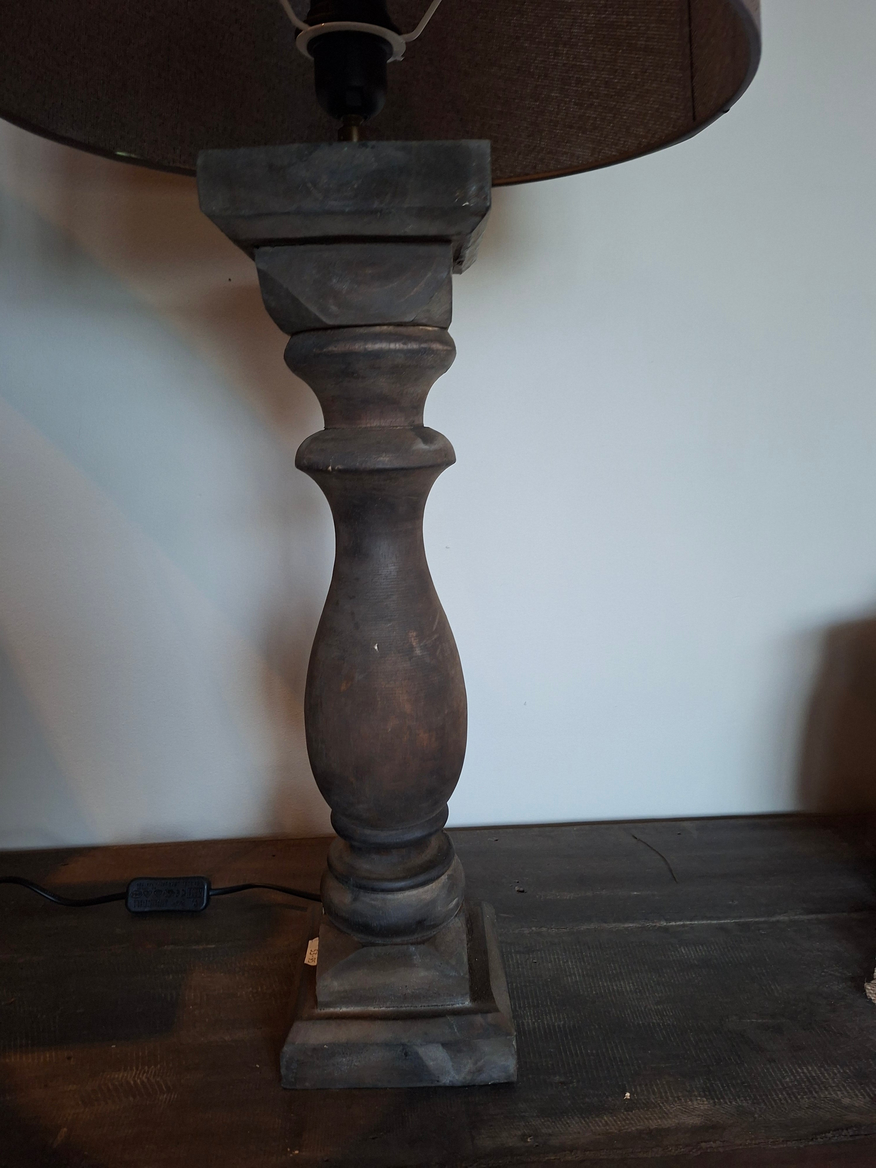 Houten Balusterlamp excl. kap