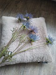 Zijdebloem paars/blauwe tak