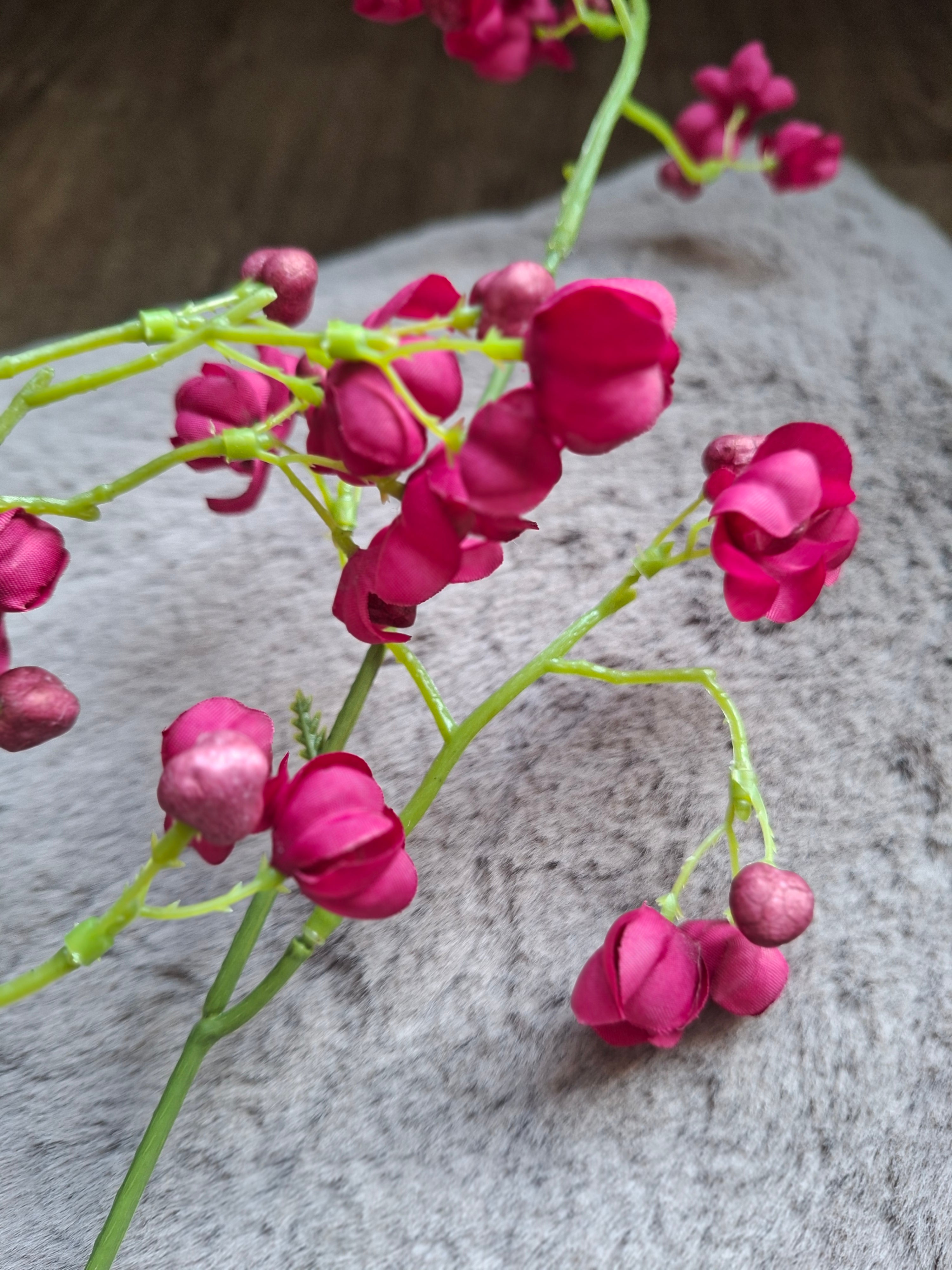 Zijdebloemen kleine roze bloemen