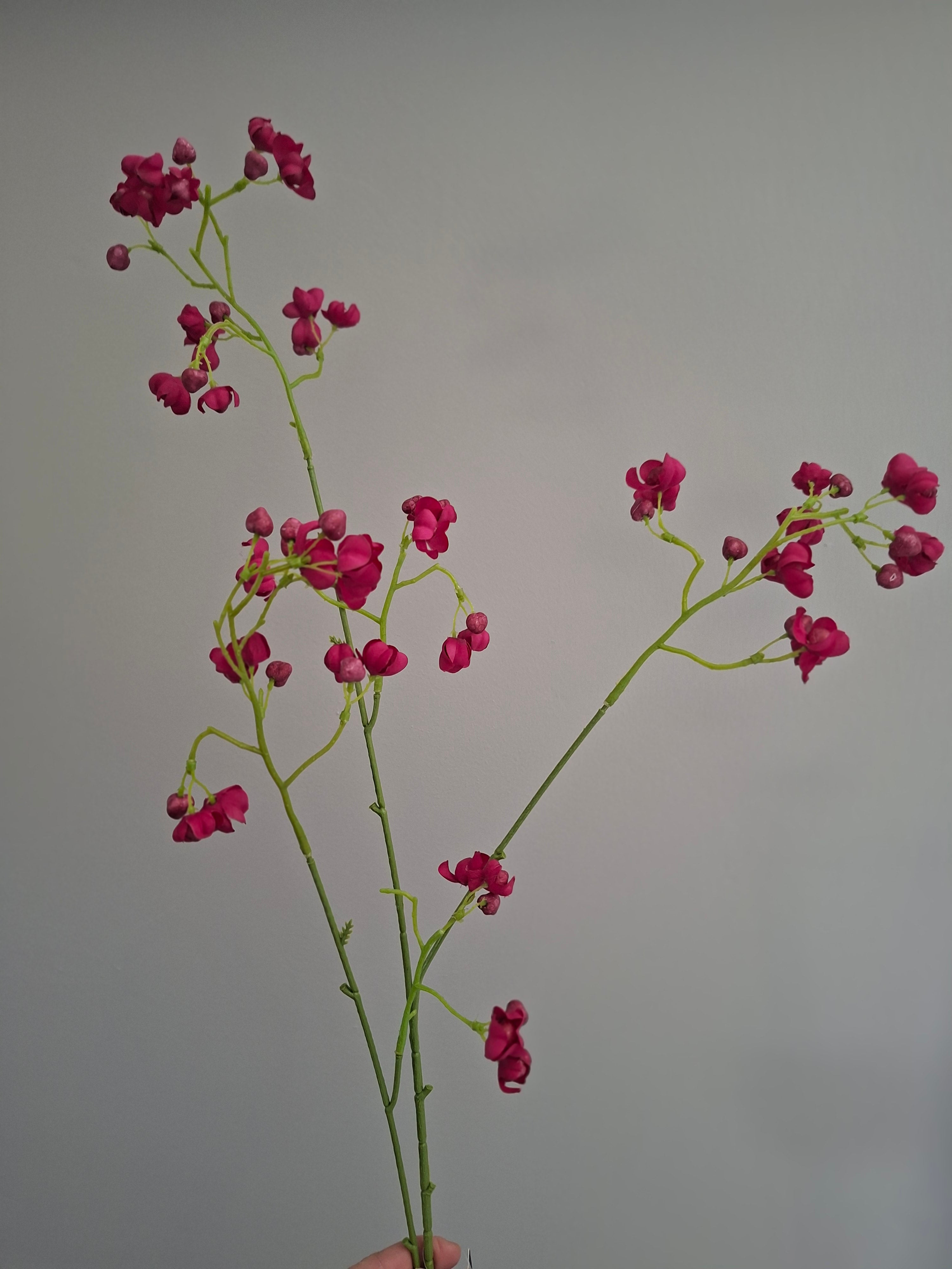 Zijdebloemen kleine roze bloemen