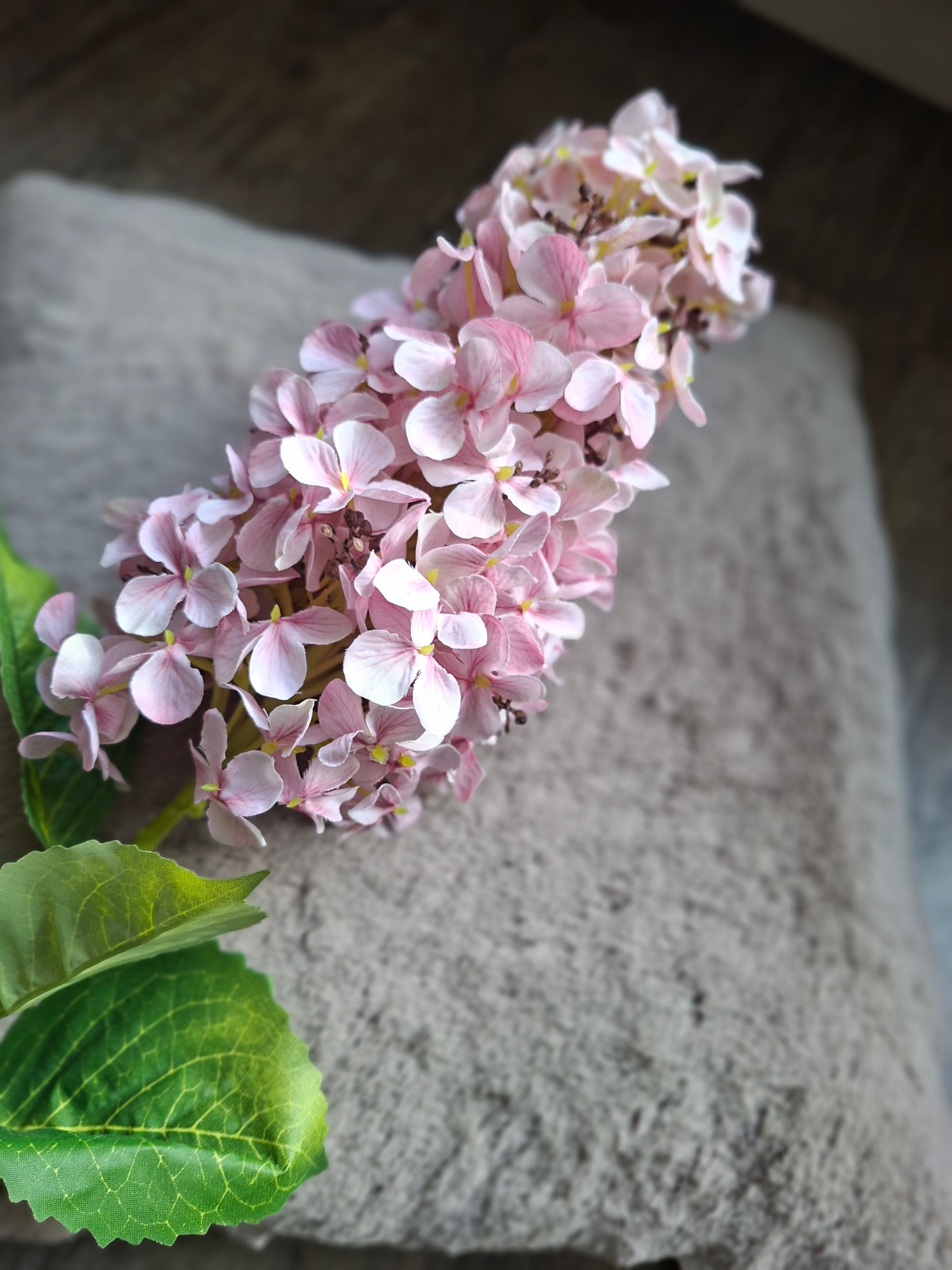 Zijdebloemen Pluim Hortensia roze