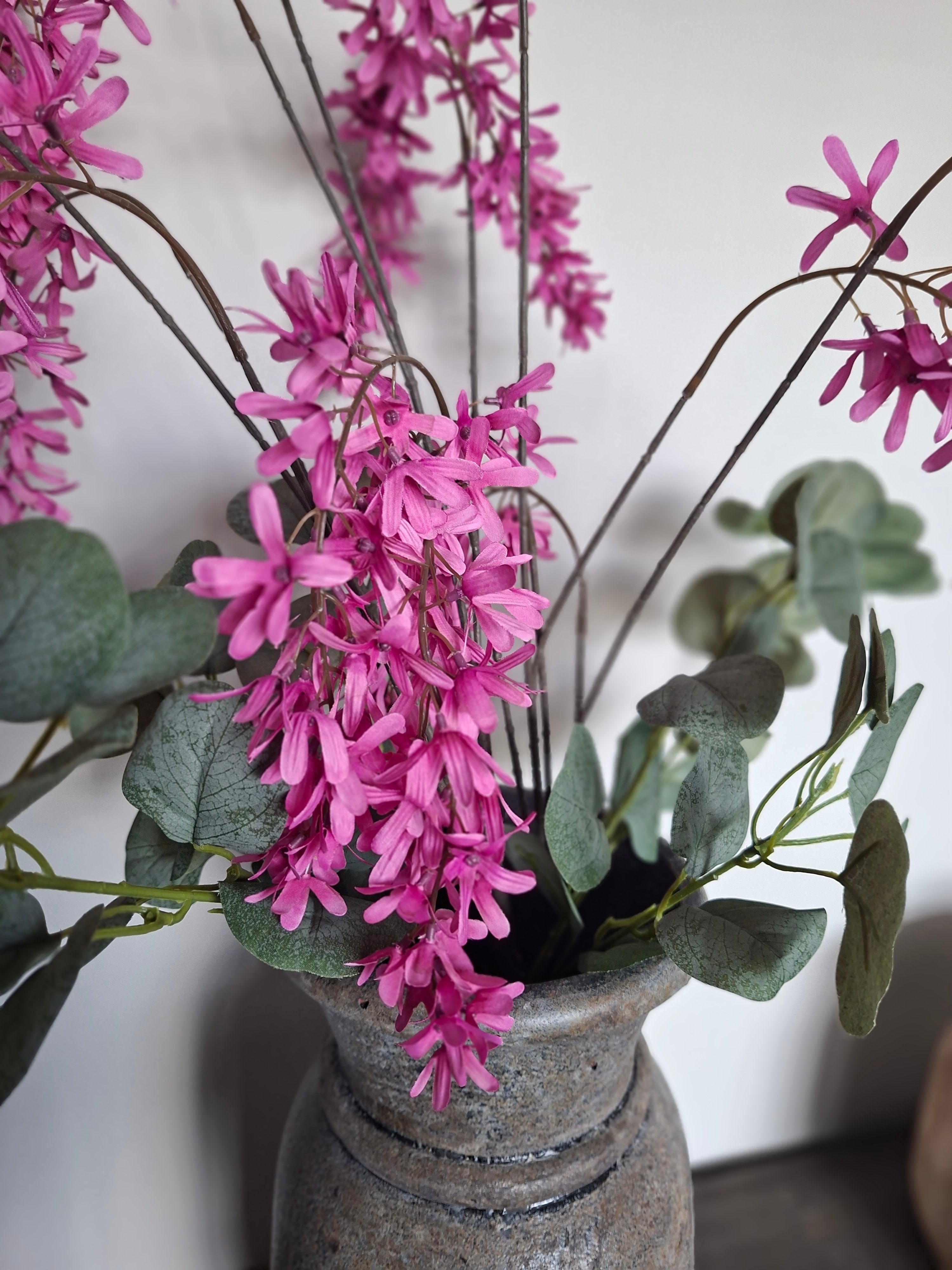 Zijdebloem hanger paars
