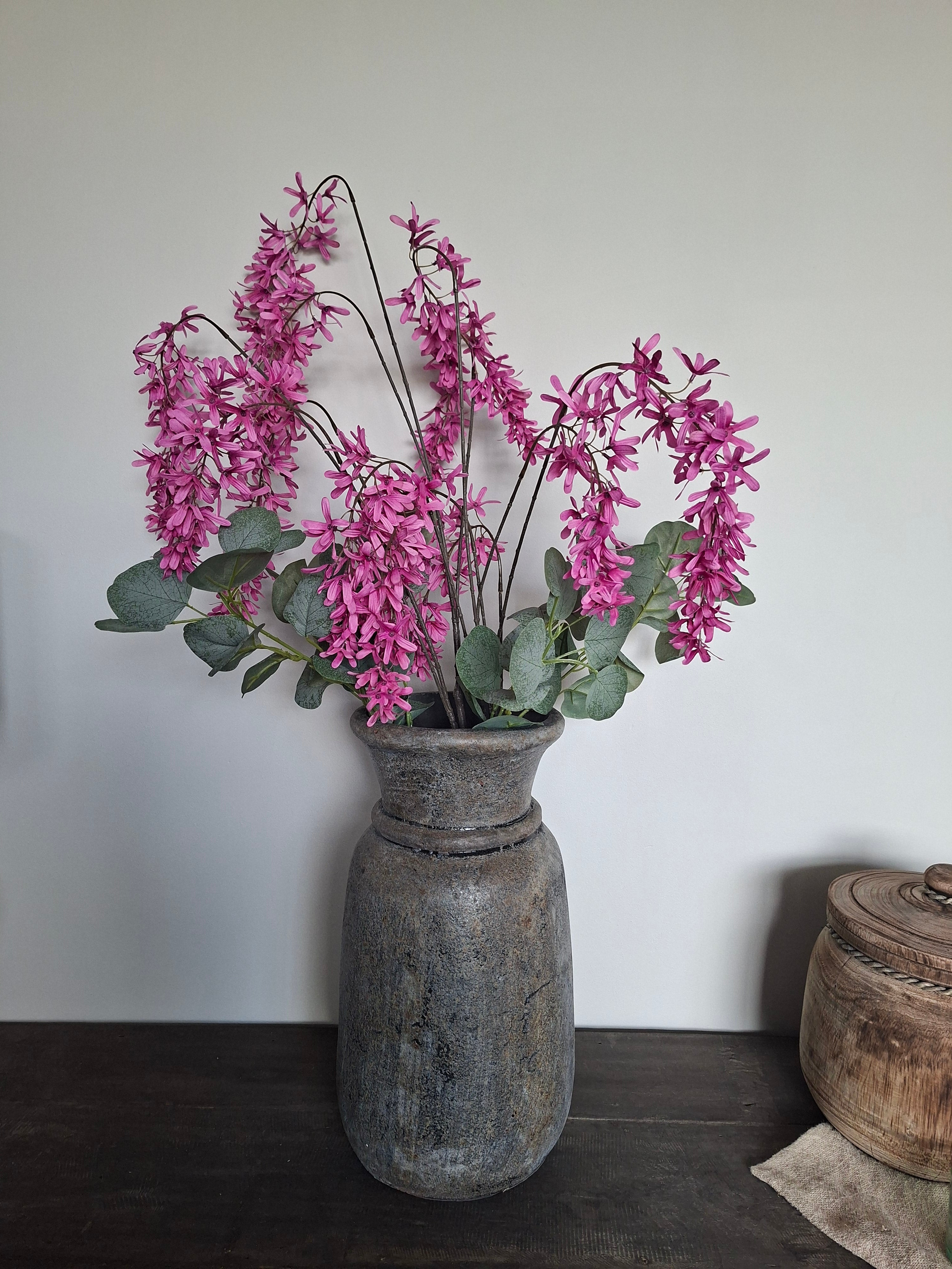 Zijdebloem hanger paars