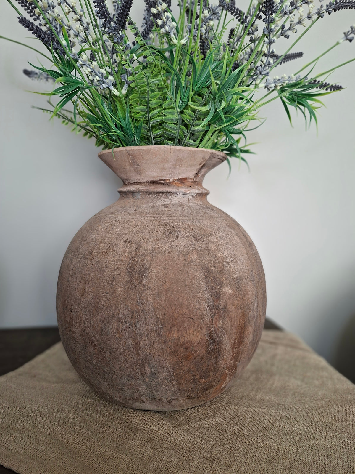Houten pot bruin
