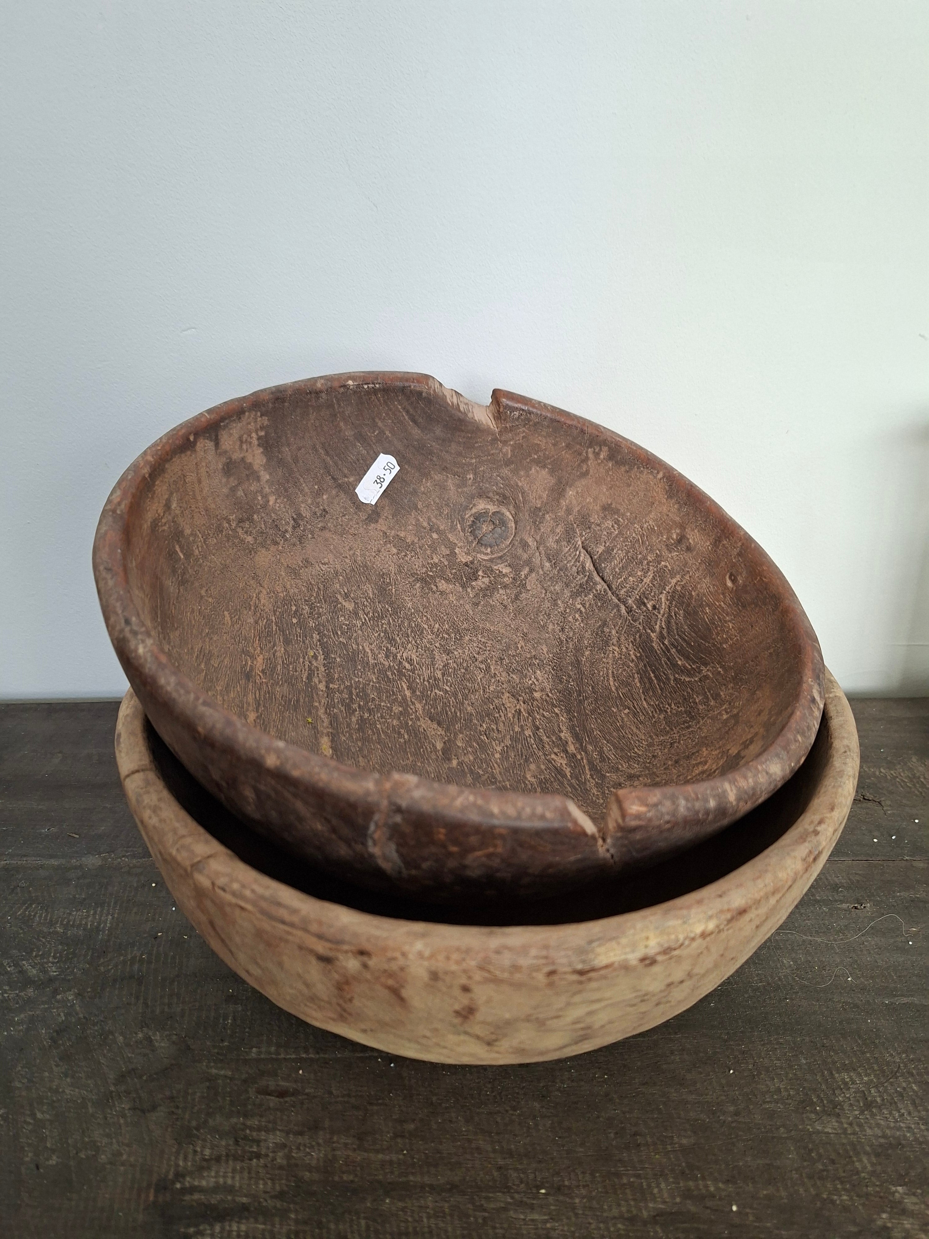 Houten ronde schaal Suzo