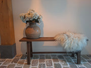 Houten pot bruin