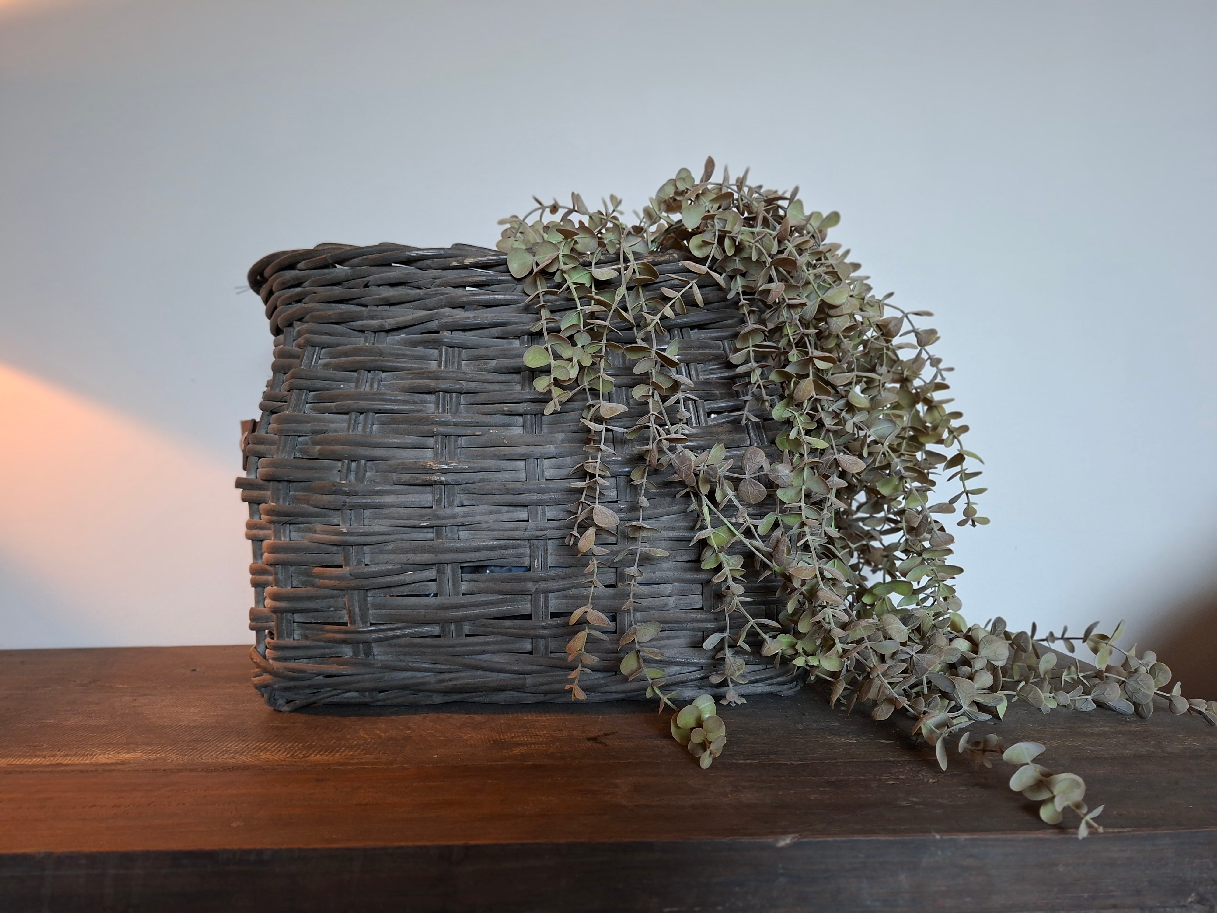 Decoratie mand, donker grijs