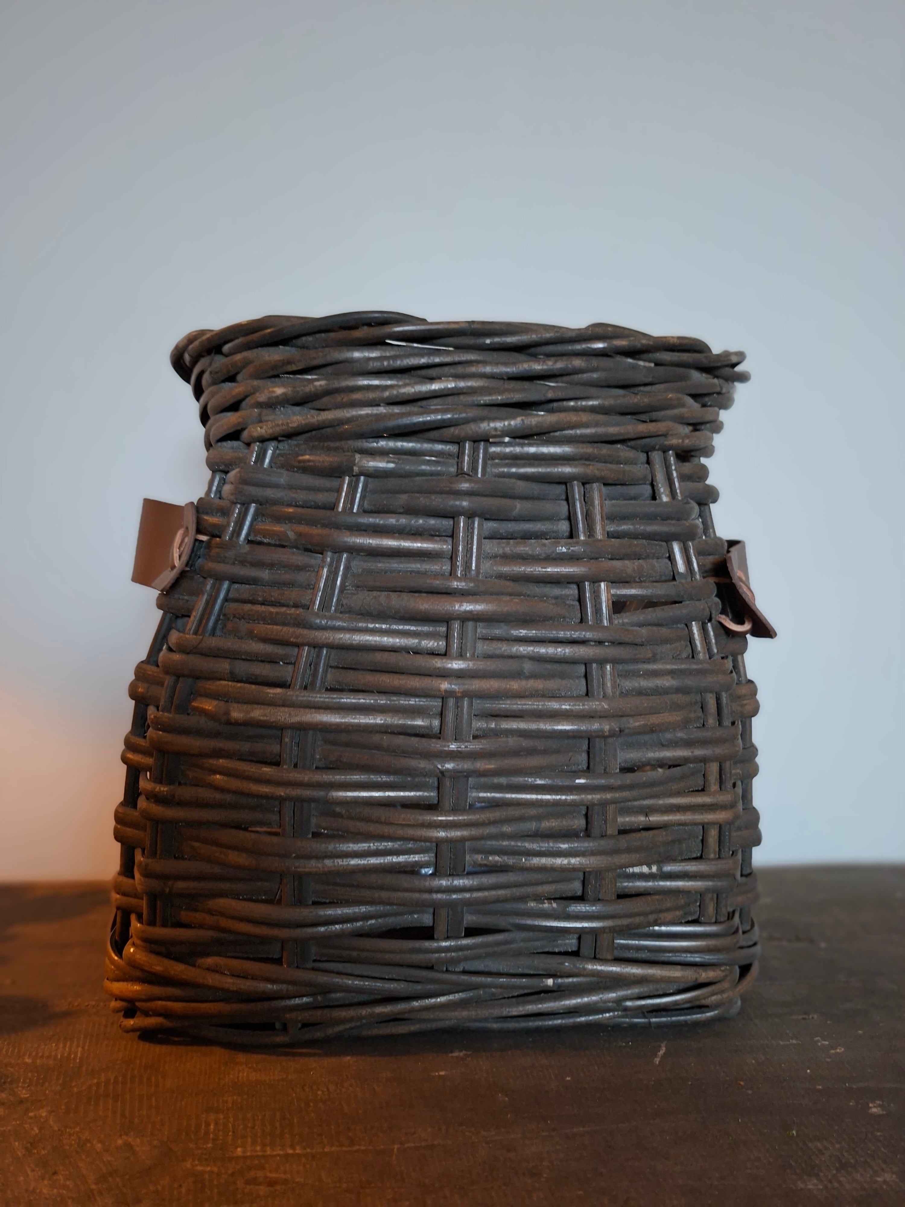 Decoratie mand, donker grijs