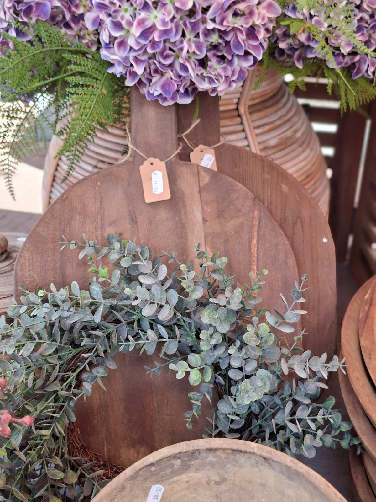 Houten plank met handvat Medium