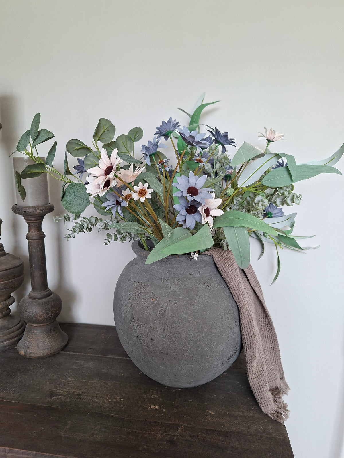 Compleet boeket Paars/blauw