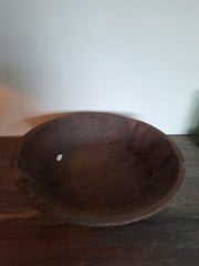 Donker bruine houten schaal