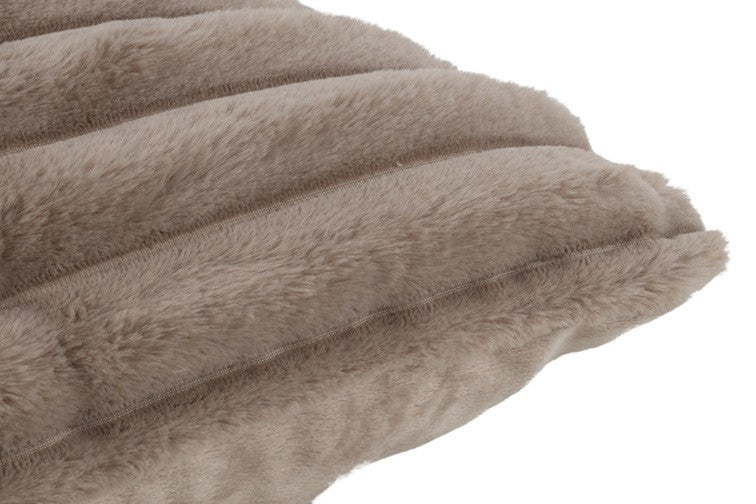 Kussen imitatiebont grijs