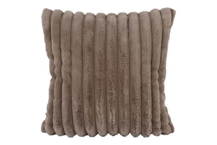 Kussen imitatiebont grijs