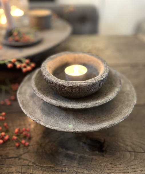Serveerschaaltje van beton PMR groot